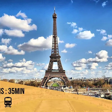 Bird 4mn-train 6mn -private Parking- Paris Apartment *