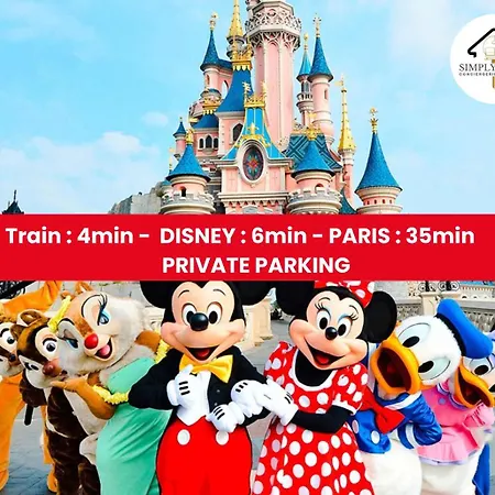 Bird 4mn-train 6mn -private Parking- Paris Serris