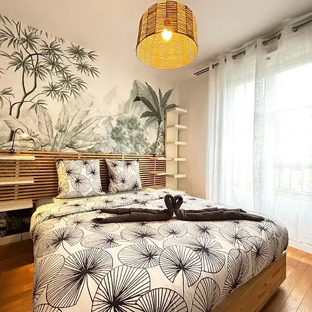 Apartment Bird 4mn-train 6mn -private Parking- Paris Serris